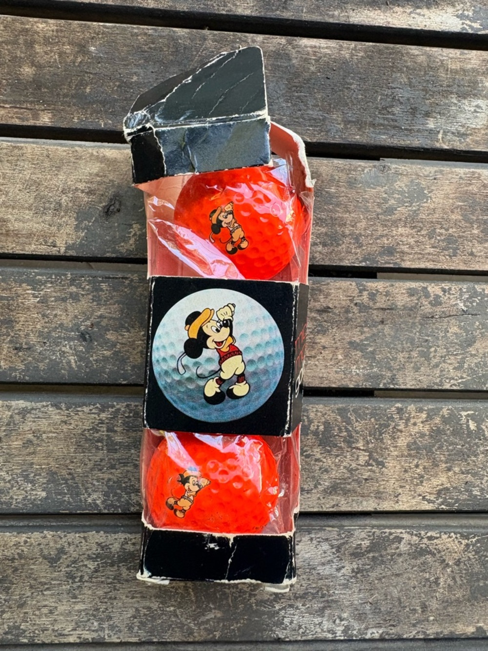 Disney Mickey Mouse Maxfli Vintage Logo Golf Balls Set of 3